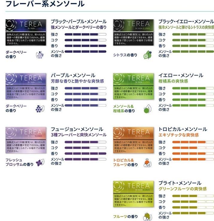 IQOS TEREA 日版專用煙彈|HNB ILUMA 新型加熱方式|16 款風味選擇 煙霧森林 電子菸賣場 加熱煙賣場