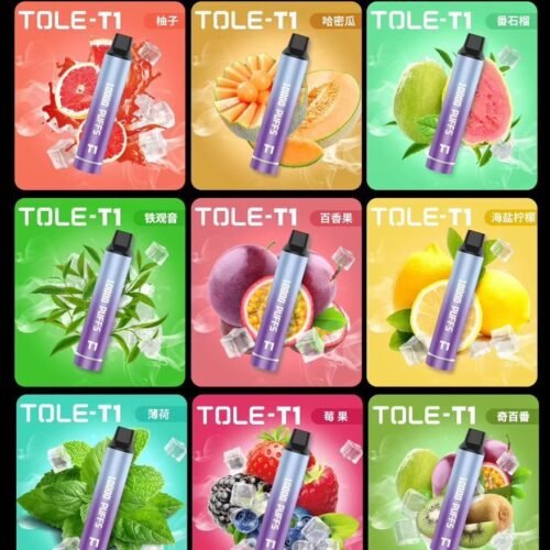 TOLE T1 一次性電子煙 10000口｜600mAh 電池｜9 種風味可選
